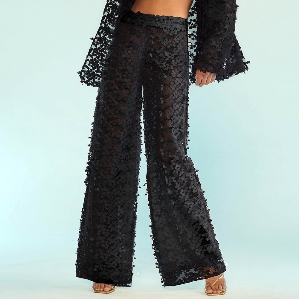 NWT Cynthia Rowley Floral Lace Pants